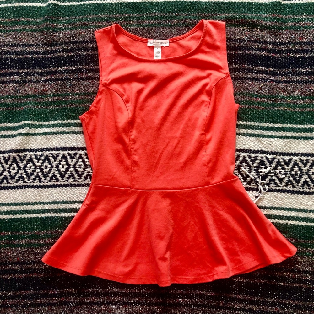 Peplum tank top